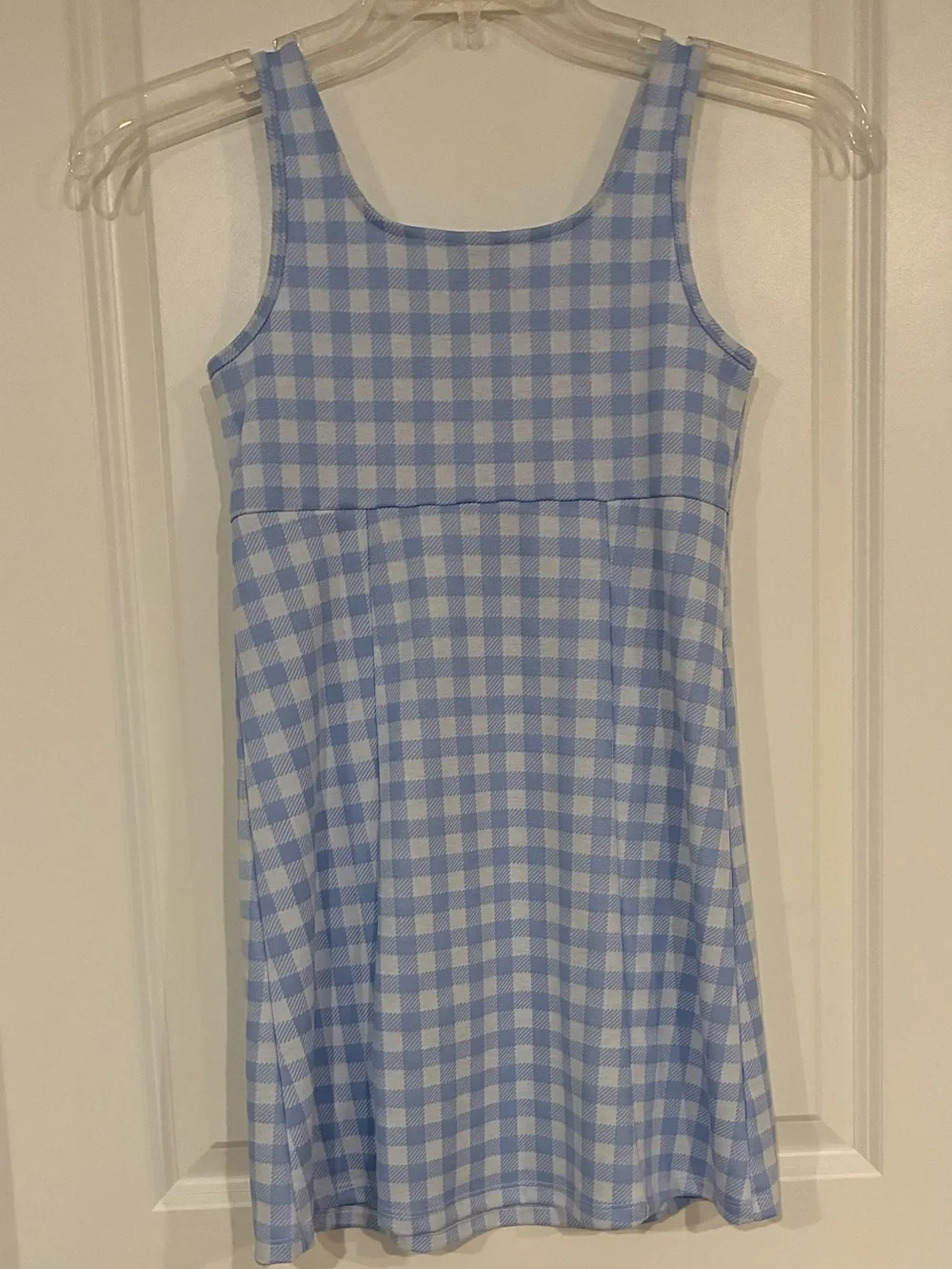 Old Navy Girls' Blue Gingham Tank Dress
